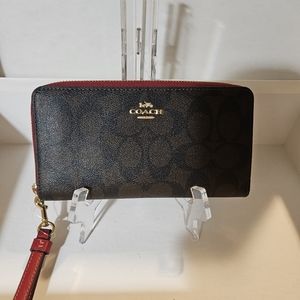 Coach Black and Red Wallet